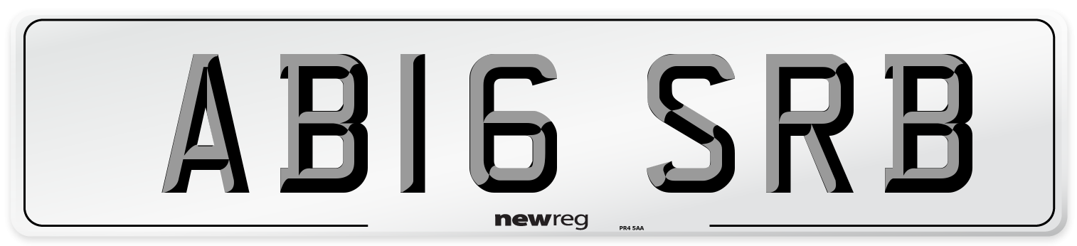 AB16 SRB Number Plate from New Reg